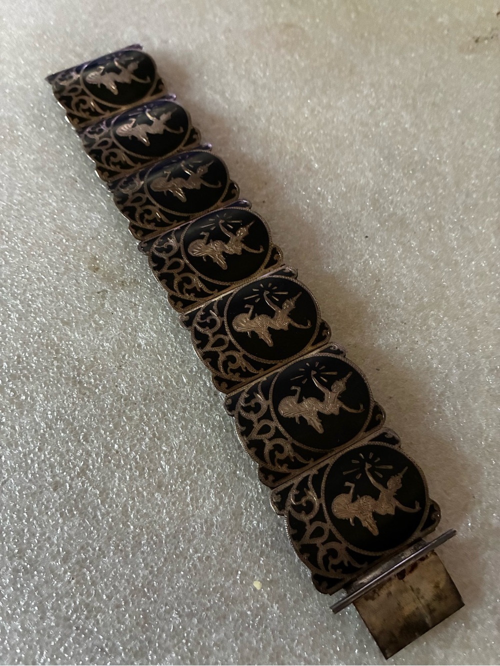 Antique Siam Panel Bracelet